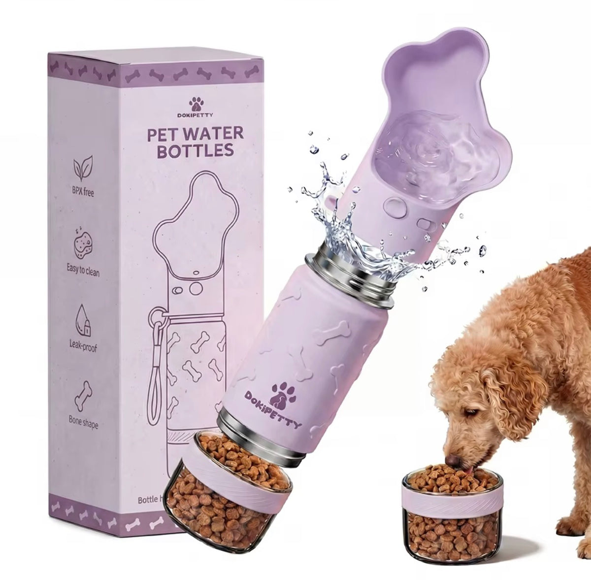 Portable Stainless Steel Dog Water Bottle
